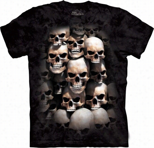 Skull Crypt Men's Big Face T-shirt