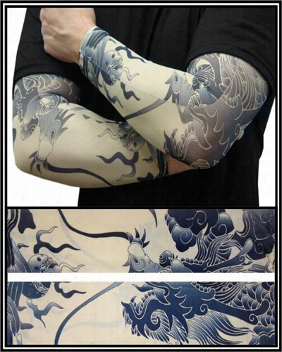 Tattoo Sleeves - Dragon Of China Temporaryt Attoo Sleves (pair)
