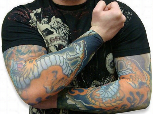 Tatoo Sleevee - Red Dragon Tattoo Sleeves (pair)