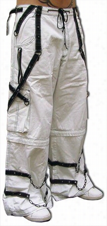 Tripp Ghost White Bone Pants Upon Zip Off Lesg To Shorts