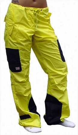 Ufo Girls Hispter Two Toned Ance Pants (yellow/ Black)