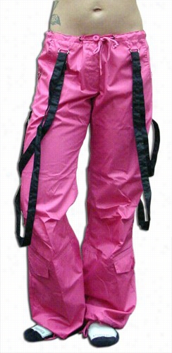 Ufo Strappy Hipster Girls Pants (hot Pink/murky)