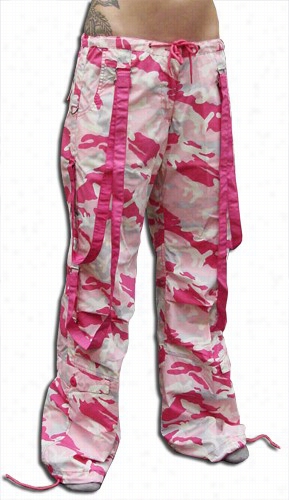 Ufo Strappy Hister Girls Pants (pink Camo/pink)