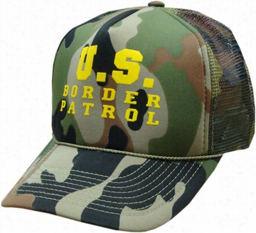 Us Border Patrol Camouflage Trucker Hat