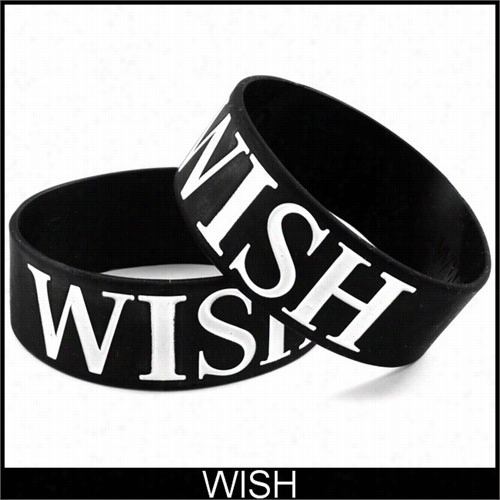 Wish Designer Rubber Say Ing Bracelet