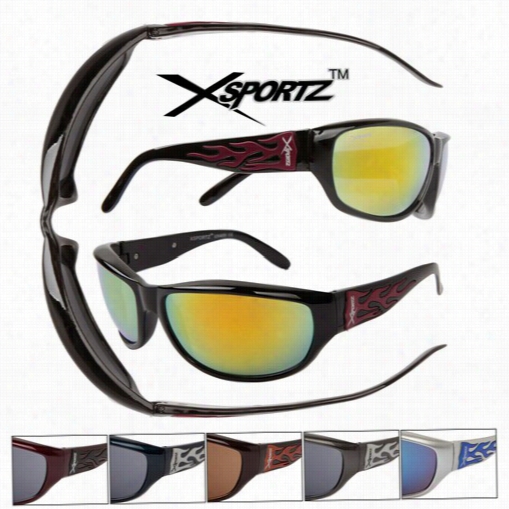 X-spotz &quotfllamesamp;quot; Men's Sunglasses