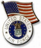 Air Force With Flla G Lapel Pin