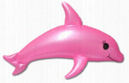 Bl Ow Up Dolpin - 24 Inch Inflatable Dolphin (pink)