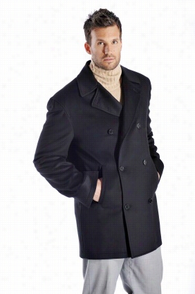 Cashmere Pea Coat For Men