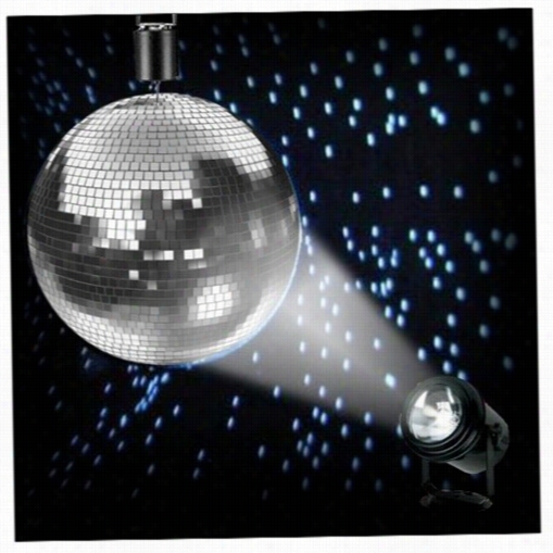 Complete Mirror Ball Party Pack With Spotlight & Motor