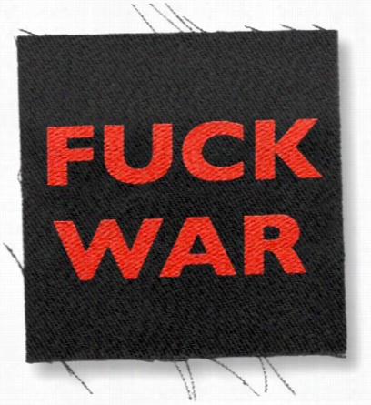 Fu*k War Bla Ck Ddnnim Stitch Patch