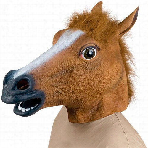 Halloween Mask - Horsehead Latex Mask