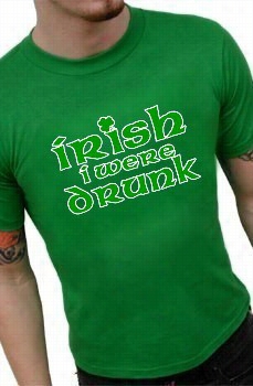 Irish I Were Durnk Men's T-shirt