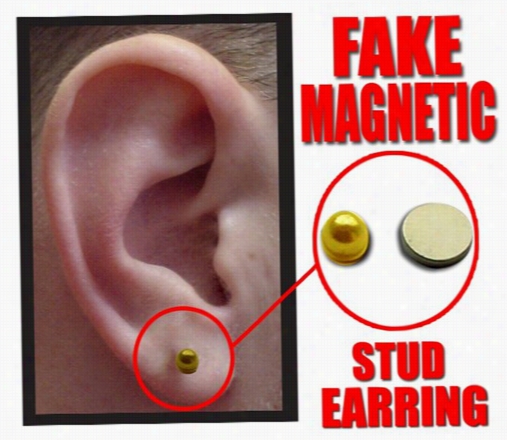 Magnetic Ear, Nose Sud & Lip Stud (gold 4mm)