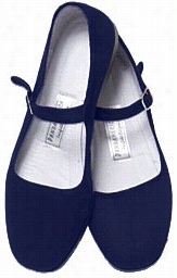 Mary Jae Cotton-wool China Doll Slippers (navy Blue)