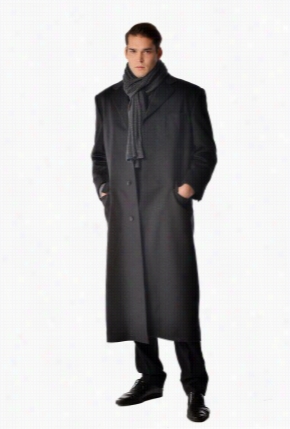 Pure Cashmere Full Length Overcoat For Men