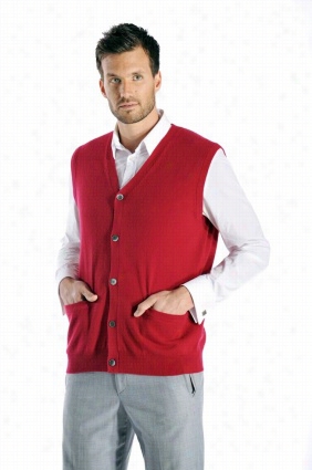 Pure Cashmere Sle Evelesss Cardigann Vest For Men