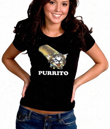 Purrito Girl's T-hirt