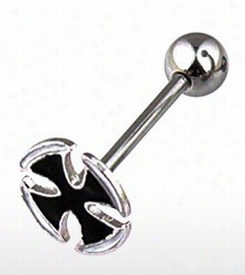 Surtical Steel Barbell W/ Iron Cross Top