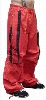 UFO Unisex Basic Strappy Pants (Red/Black)