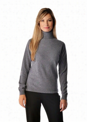 Women's Pure Cashmere Turtle Neck Sweater