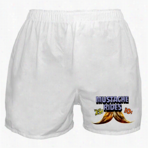 10 Cent Mustache Rides Boxer Shorts