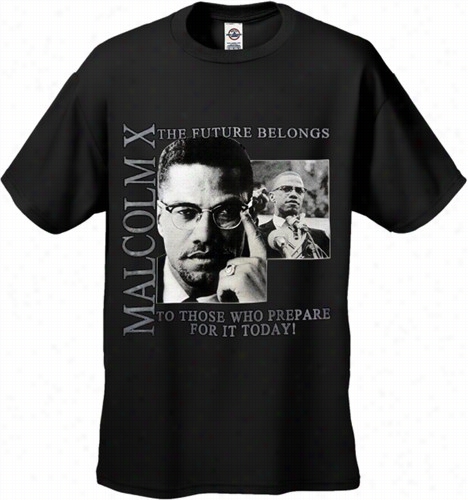 Afriican American Heroes - Malcolm X Mens T-shirt