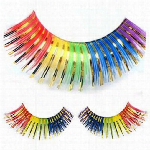 Amazing Rainbow Eye Lashes With Self Adhesive