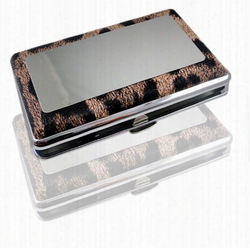 Animal Ddesign Cigarette Case  With Mirror (for Regulars And 100's)