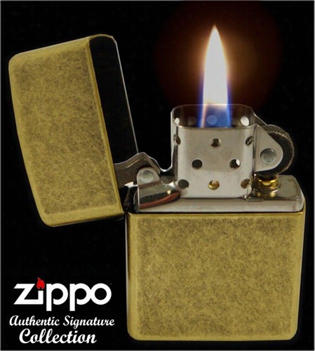 Antqiue Brasss Zippo Ilgbter