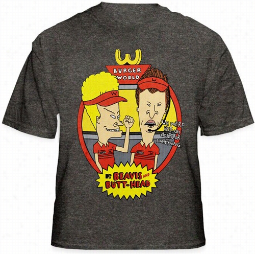 Beavis And Butthead &quo;fast Food≈quot; Men's T-shirt