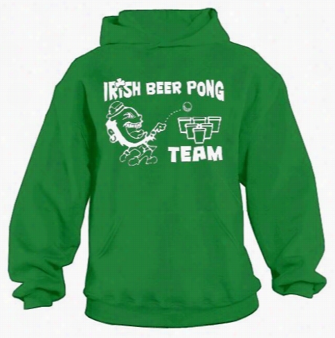 Beer Pong Clothin G- Irish Beer  Pong Team Hoodie