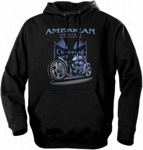 Biker Hooodies - &quot;american Classic Choppers&quot; Biker Hoodie