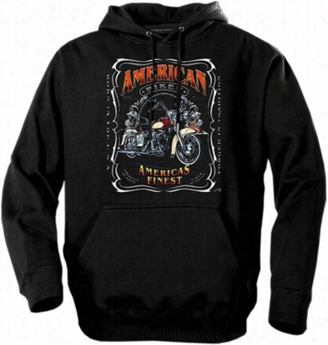 Biker Hoodies - &quot;forged I N Tradition&quot; Biker Hoodie