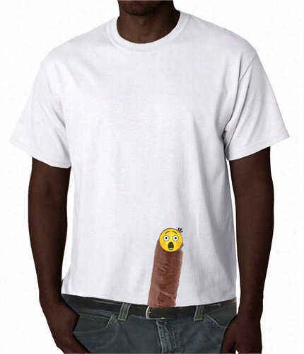 Black Guy - Ooops!!!my Wang Fell Out Mens T-shirt