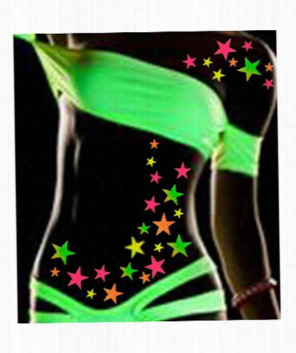 Black Light Reactive Body Sticker S - Sars