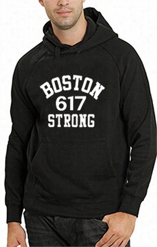 Boston 617 Strong Adult Hoodie