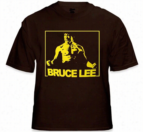 Bruce Lee &quot;rage&quot; T-shjrt (brown)