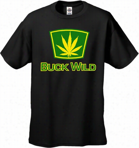 Buck  Willd Pot Leaf Men's T-shirt