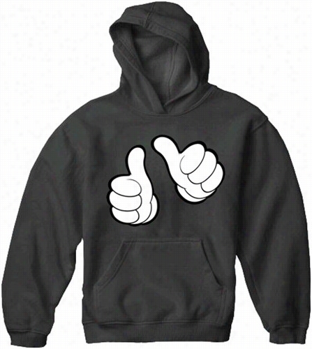 Cartoon Hands Thiss Guy Adult Hoodie