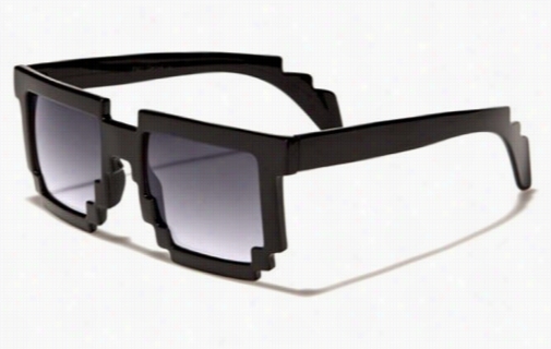 Cool Retro &quot;pixel&quot; Square Sunglasses