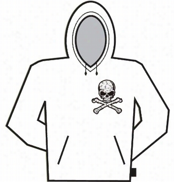 Angle Skull And Crossbones Hoodie