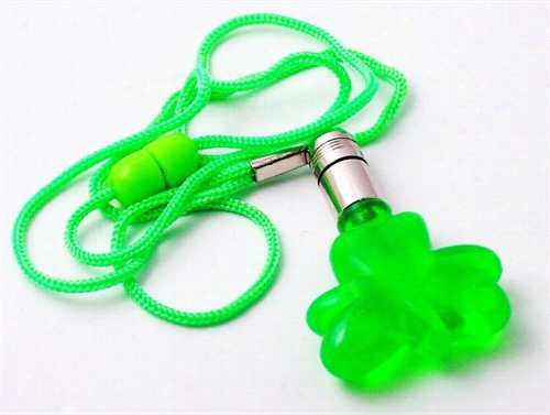 Flashing Led Shamrock Necklace