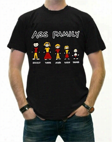 Funny Novelty Tees - The Ass Family  T-shirt