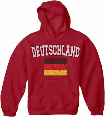 Germany &quot;deutschland&uqot; Vintage Flag Internatonal Hoodie