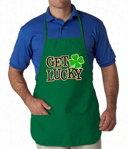 Get Lucky Irish Shamrock Apron