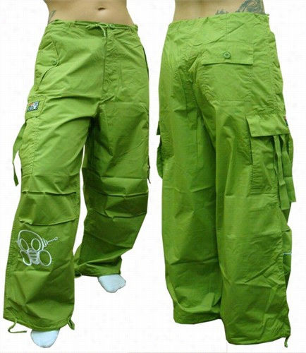 Ghast Cargo Drawsrring Raver Pants (olive)