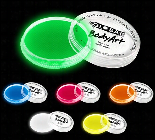 Global Colours Professional Non Uv Reactive Body Paint (3 Inches Round, 32 Grams)