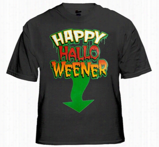 Happy Hallo-weener Hallloween T-shirt
