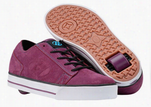 Heely's Plush Roller Shoe (purple/tursuoise/white)